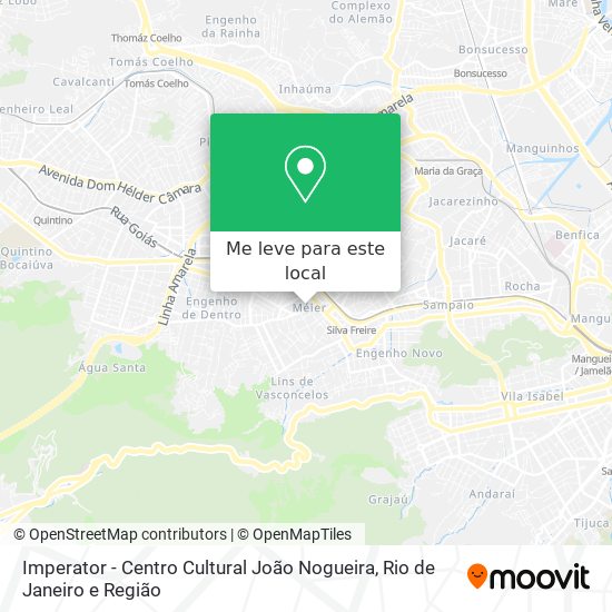 Imperator - Centro Cultural João Nogueira mapa
