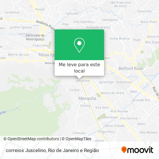 correios Juscelino mapa