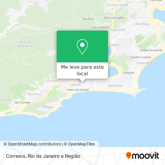 Correios mapa