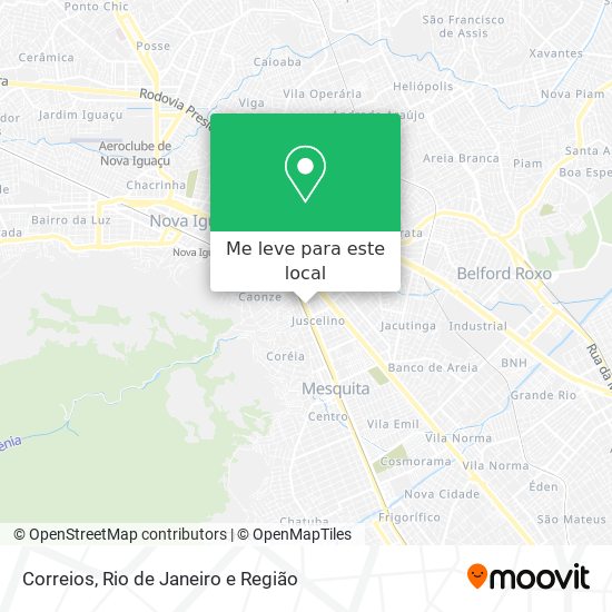 Correios mapa