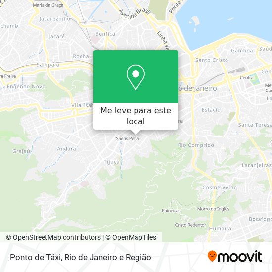 Ponto de Táxi mapa