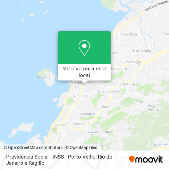 Previdência Social - INSS - Porto Velho mapa