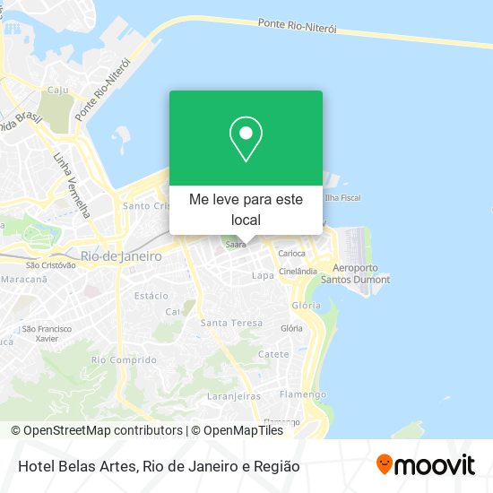 Hotel Belas Artes mapa