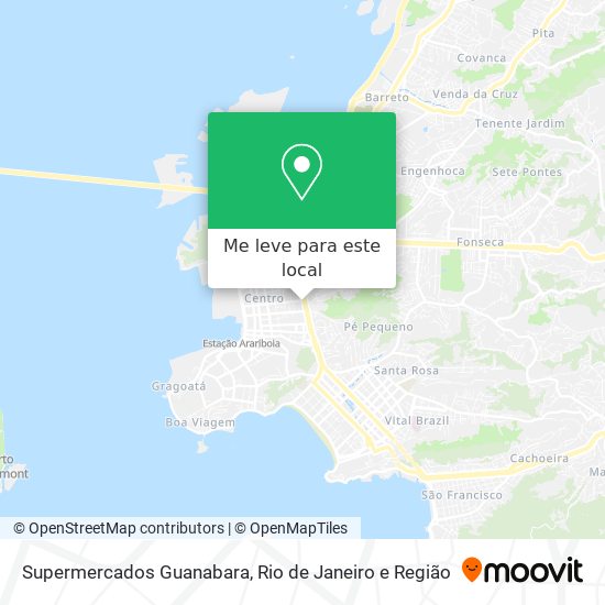 Supermercados Guanabara mapa