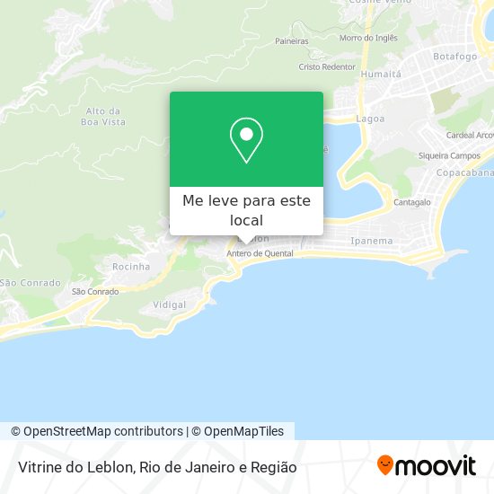 Vitrine do Leblon mapa