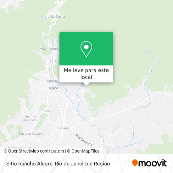 Sítio Rancho Alegre mapa