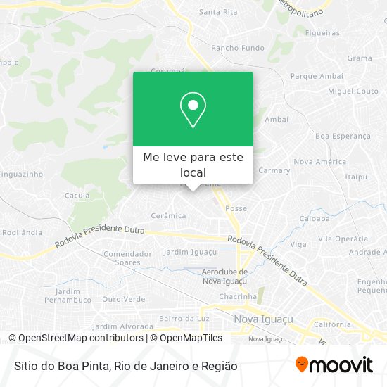 Sítio do Boa Pinta mapa