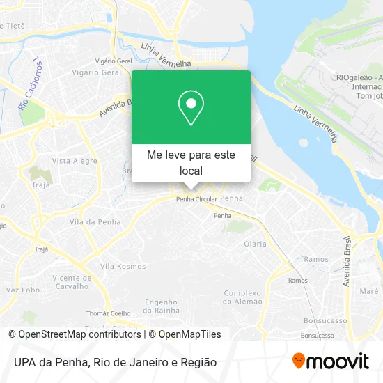 UPA da Penha mapa