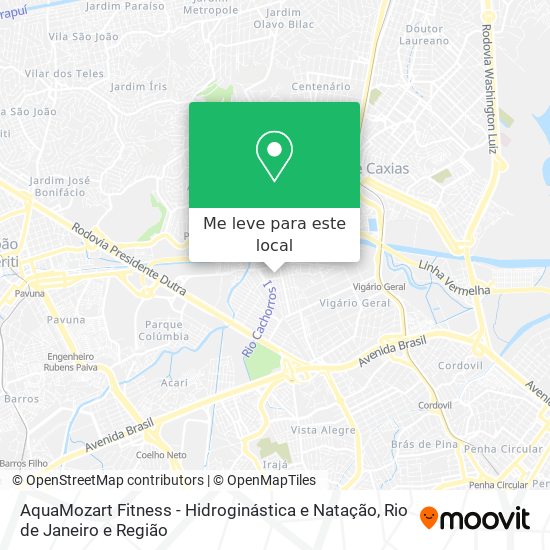 AquaMozart Fitness - Hidroginástica e Natação mapa