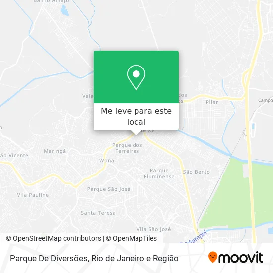 Parque De Diversões mapa