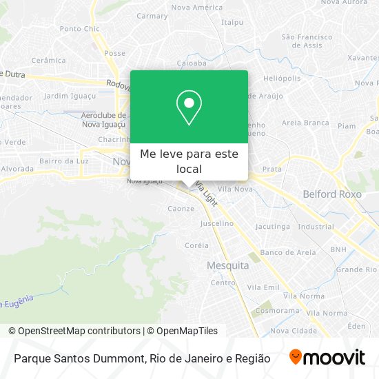 Parque Santos Dummont mapa
