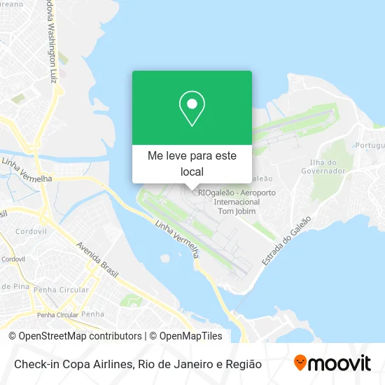 Check-in Copa Airlines mapa
