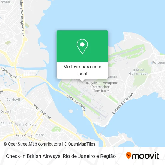 Check-in British Airways mapa