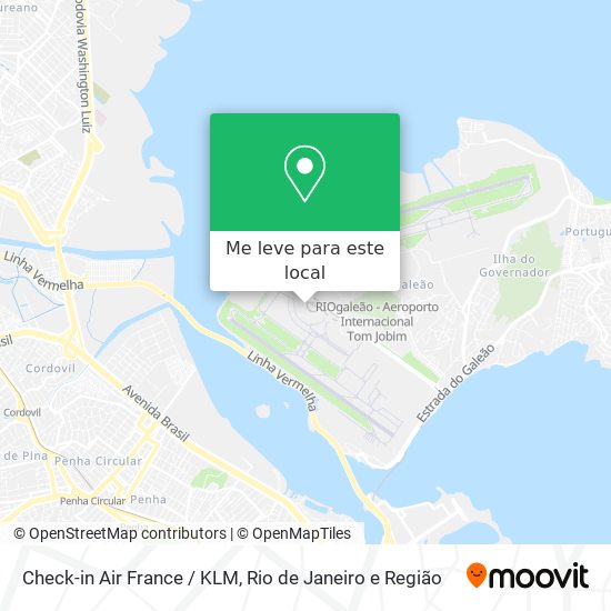 Check-in Air France / KLM mapa