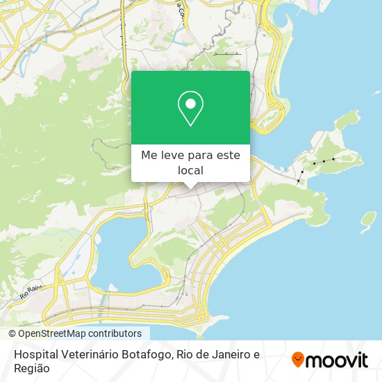 Hospital Veterinário Botafogo mapa