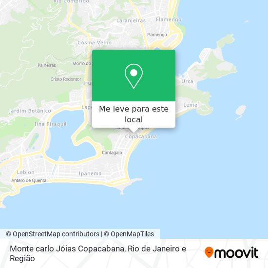 Monte carlo Jóias Copacabana mapa