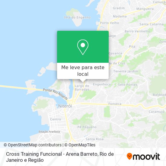 Cross Training Funcional - Arena Barreto mapa