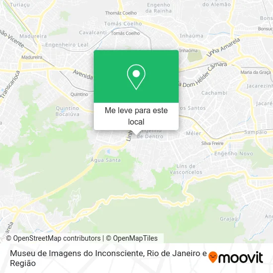 Museu de Imagens do Inconsciente mapa