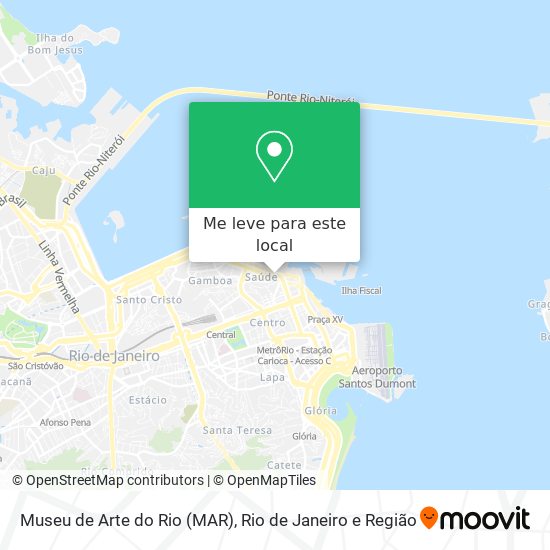 Museu de Arte do Rio (MAR) mapa