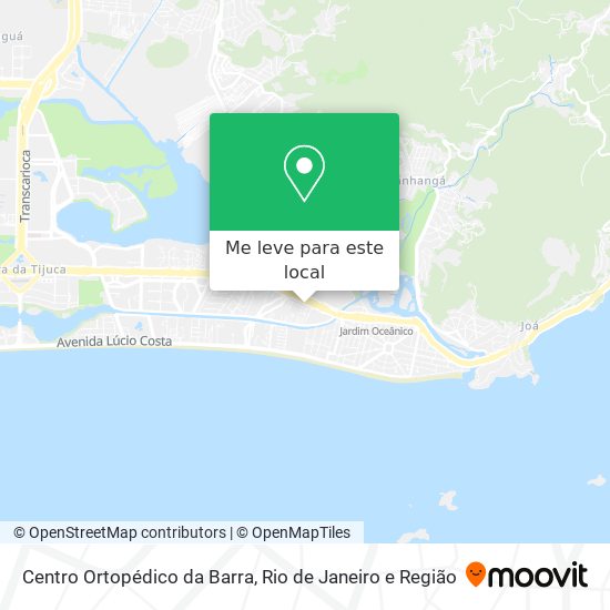Centro Ortopédico da Barra mapa