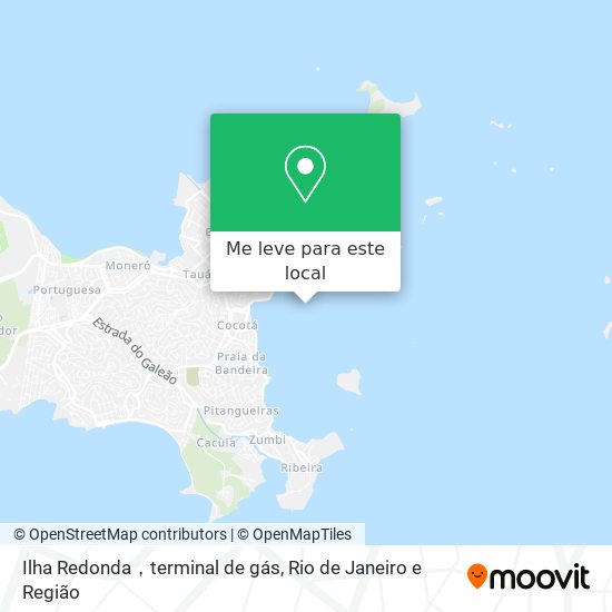 Ilha Redonda，terminal de gás mapa