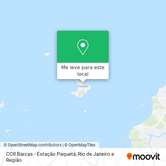 CCR Barcas - Estação Paquetá mapa