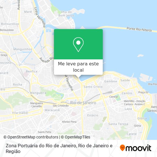 Zona Portuária do Rio de Janeiro mapa