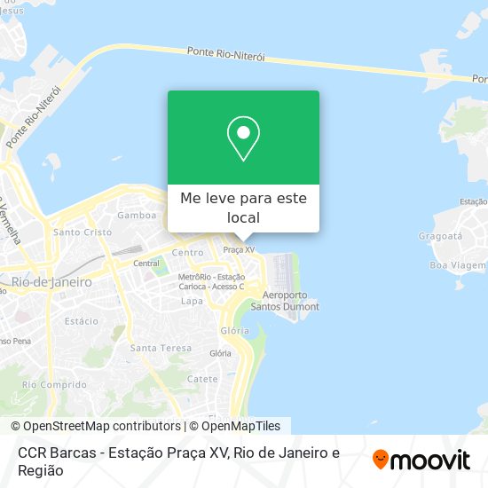 CCR Barcas - Estação Praça XV mapa