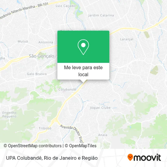 UPA Colubandê mapa