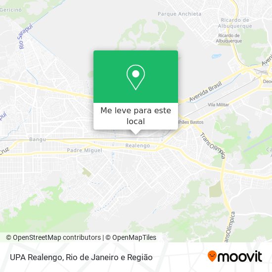 UPA Realengo mapa