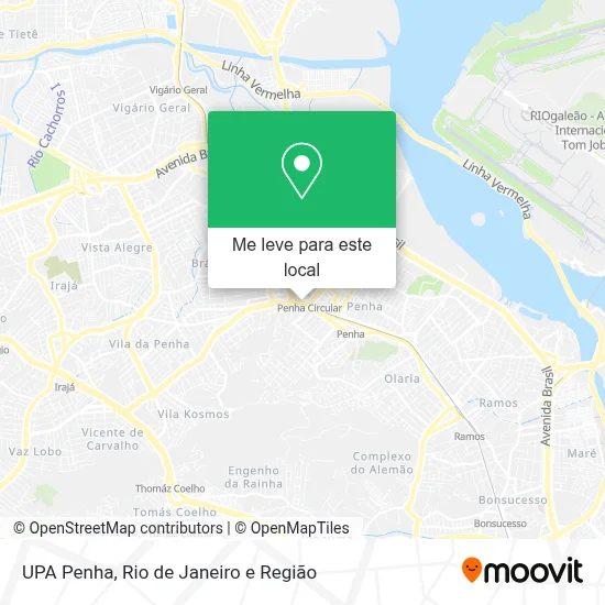 UPA Penha mapa