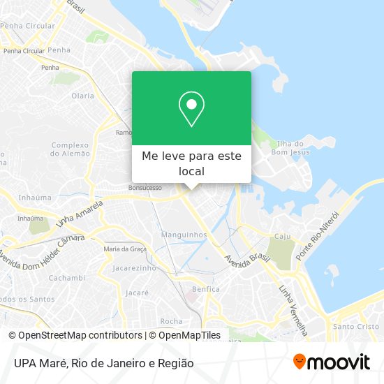 UPA Maré mapa
