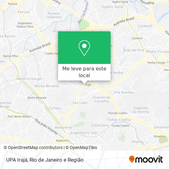 UPA Irajá mapa