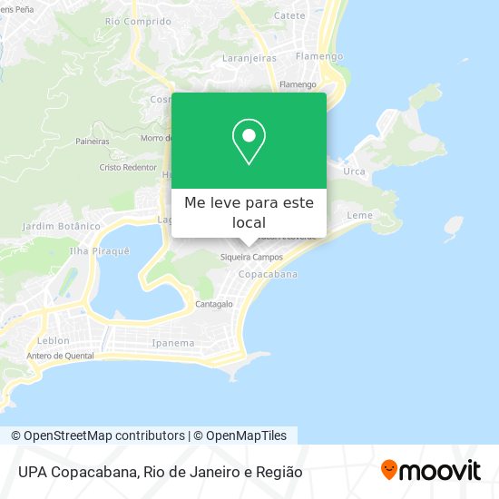 UPA Copacabana mapa