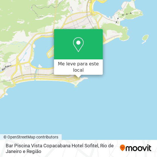 Bar Piscina Vista Copacabana Hotel Sofitel mapa