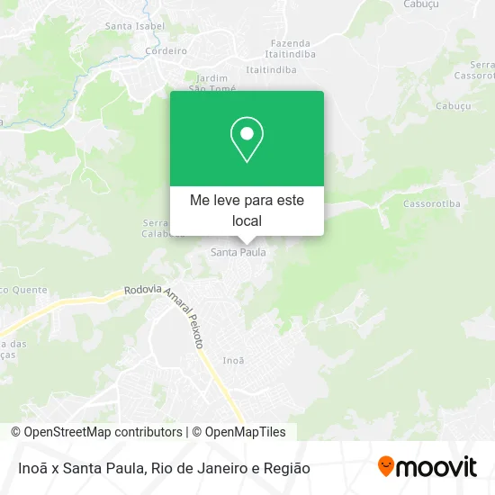 Inoã x Santa Paula mapa