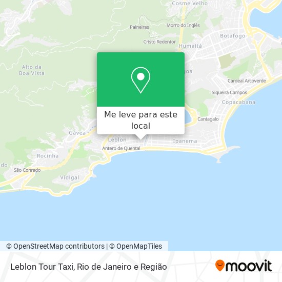 Leblon Tour Taxi mapa