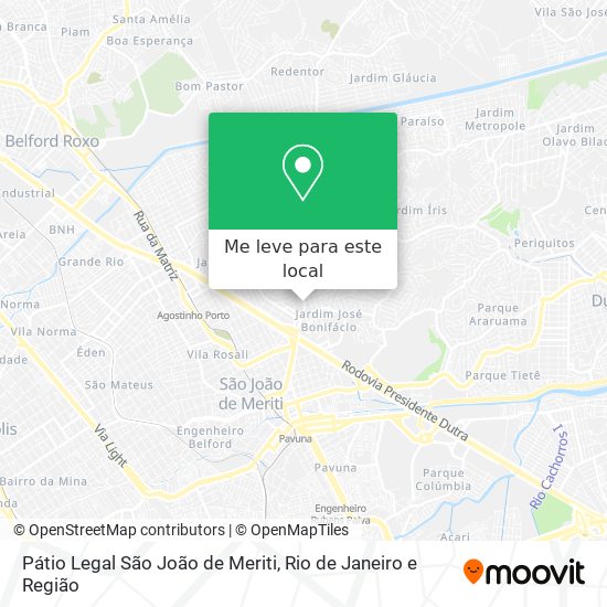 Pátio Legal São João de Meriti mapa