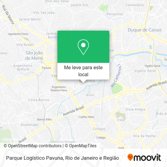Parque Logístico Pavuna mapa