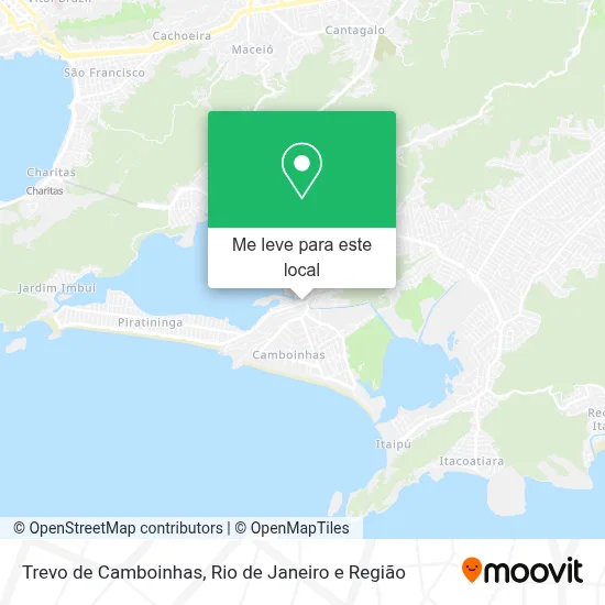 Trevo de Camboinhas mapa