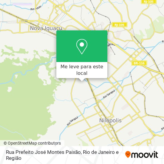 Rua Prefeito José Montes Paixão mapa
