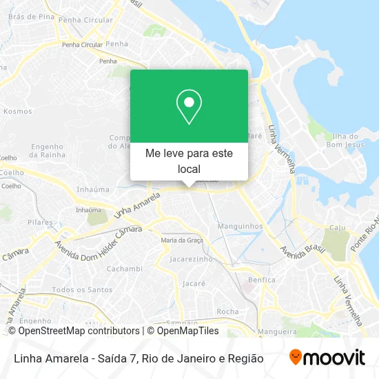 Linha Amarela - Saída 7 mapa