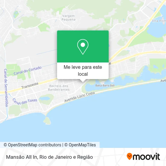 Mansão All In mapa