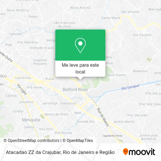 Atacadao ZZ da Crajubar mapa