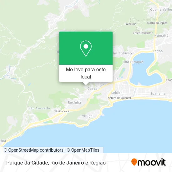 Parque da Cidade mapa