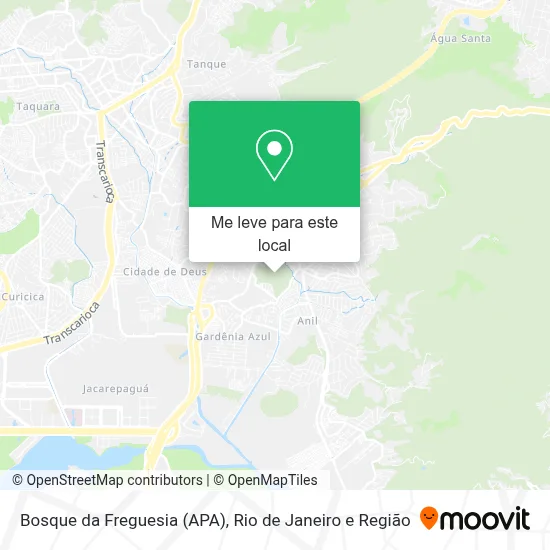 Bosque da Freguesia (APA) mapa