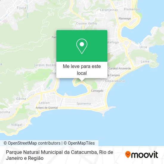 Parque Natural Municipal da Catacumba mapa