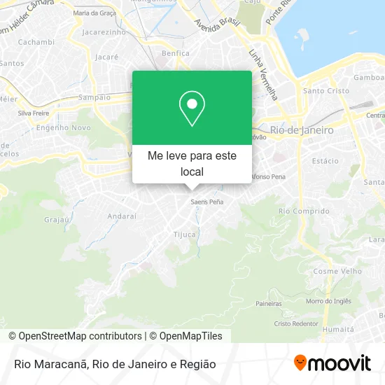 Rio Maracanã mapa