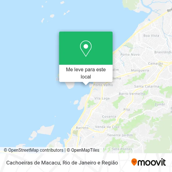 Cachoeiras de Macacu mapa