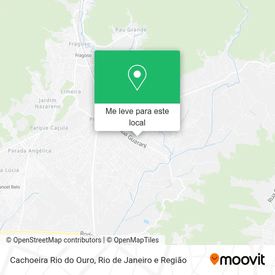 Cachoeira Rio do Ouro mapa